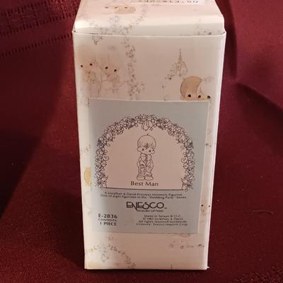 PRECIOUS MOMENTS AND RUSS BRIDE AND GROOM FIGURINES
