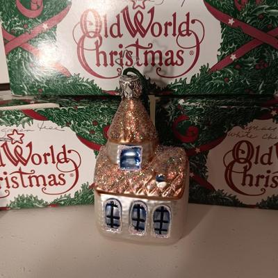 3 OLD WORLD CHRISTMAS ORNAMENTS