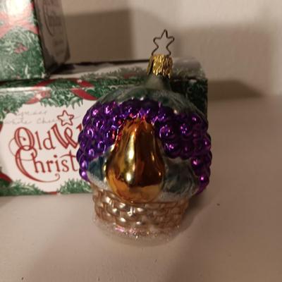 3 OLD WORLD CHRISTMAS ORNAMENTS