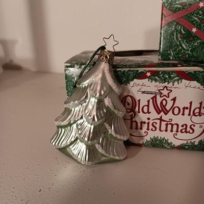 3 OLD WORLD CHRISTMAS ORNAMENTS