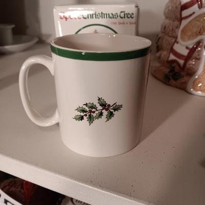 SPODE COFFEE MUG, COOKIE JAR, SALT/PEPPER SHAKERS AND MORE