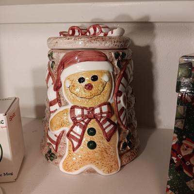 SPODE COFFEE MUG, COOKIE JAR, SALT/PEPPER SHAKERS AND MORE