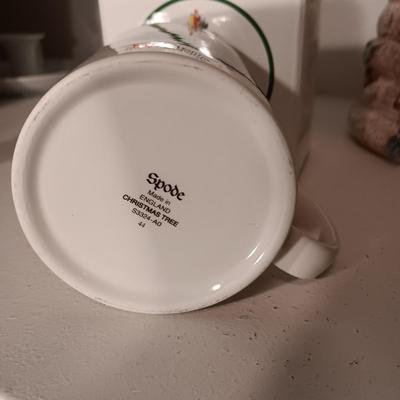 SPODE COFFEE MUG, COOKIE JAR, SALT/PEPPER SHAKERS AND MORE