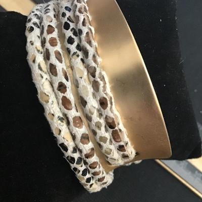 Snake Faux Leather Bracelet