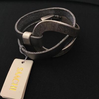 New silver tone wrap bracelet