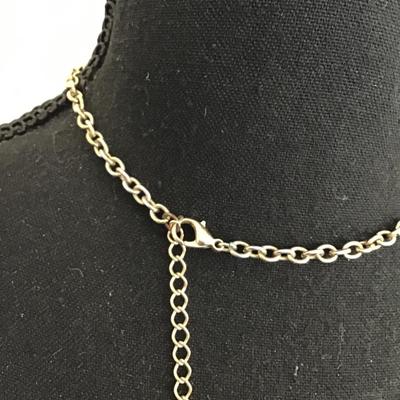 Pretty gold home faux fashion, statement, necklace