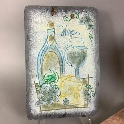 K8045 Wine Serving Lot with Slate Sign