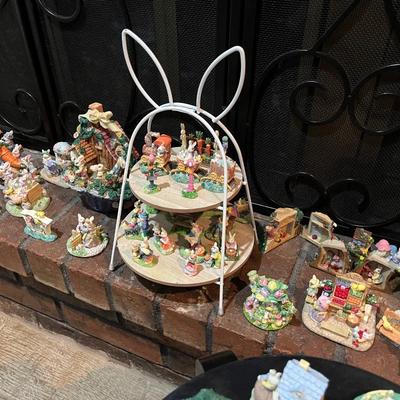 Mini bunny village - close to 100 items
