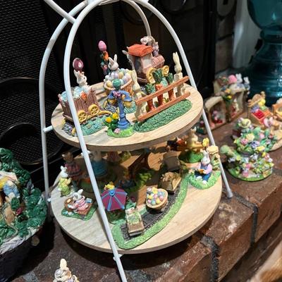 Mini bunny village - close to 100 items