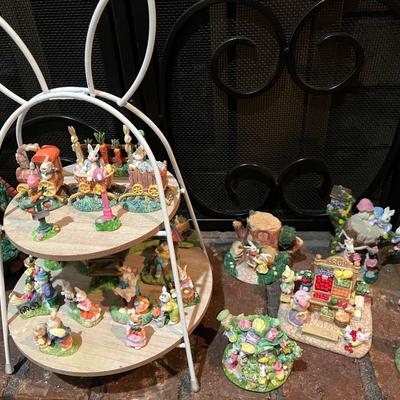 Mini bunny village - close to 100 items