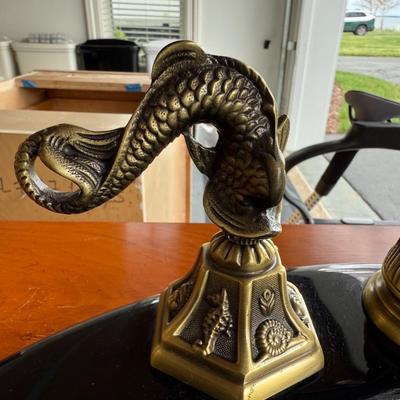 611 Dolphin Handled Faucet with Demilune Sink Base