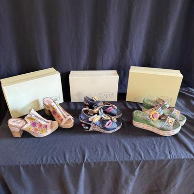 L’ Artiste Spring Step Healed Sandals size 6.5-8 (GB1-BM)