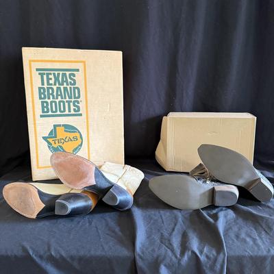 Three Pairs of Cowboy Boots by Texas Brand Boots & More (GB1-BM)