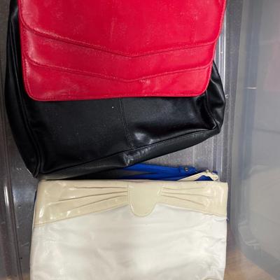 Tote full of ladies purses