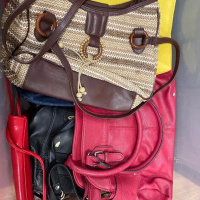 Tote full of ladies purses