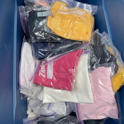 Large tote of ladies tops