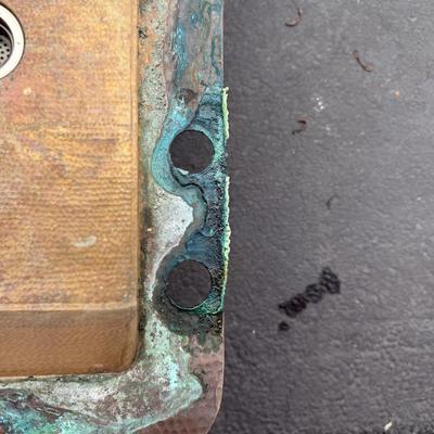 618 Hammered Copper Under Mount Sink