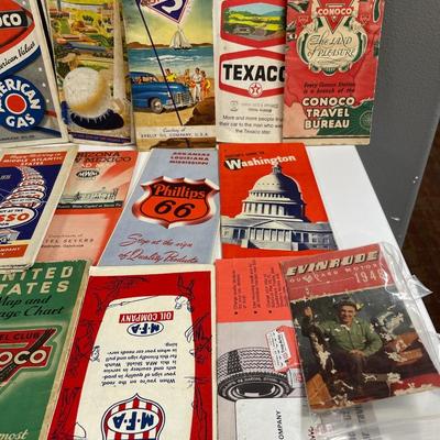 Vintage road maps