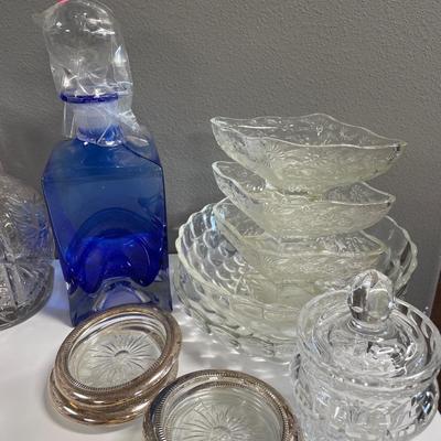 Decanters and clear glass