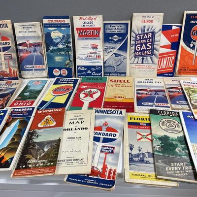 Vintage road maps 2