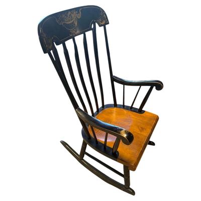 Vintage Hitchcock Wooden Stenciled Rocking Chair