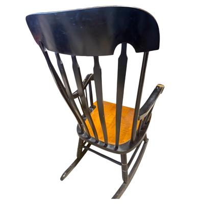 Vintage Hitchcock Wooden Stenciled Rocking Chair