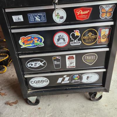 Sears Craftsman Rolling 4 Drawer Tool Chest Cabinet w Key 27x18x32H