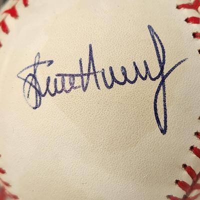 Steve Avery Twins OMLB Signed Autographed Baseball In Collectors Case