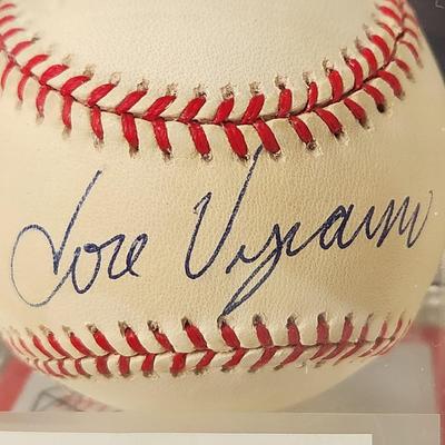 Jose Viscaino Dodgers OMLB Signed Autographed Baseball In Collectors Case