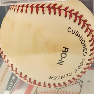 Greg Swindell Twins OMLB Signed Autographed Baseball In Collectors Case