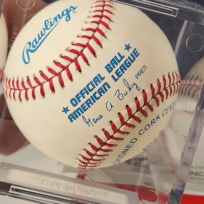 Ed Sprague Blue Jays OMLB Signed Autographed Baseball In Collectors Case