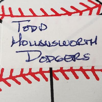 Todd Hollandsworth Dodgers OMLB Signed Autographed Baseball In Collectors Case