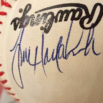 Todd Hollandsworth Dodgers OMLB Signed Autographed Baseball In Collectors Case