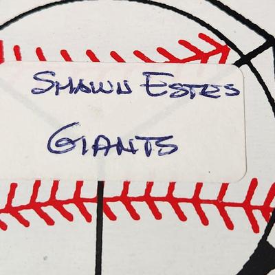 Shawn Estes Giants OMLB Signed Autographed Baseball In Collectors Case