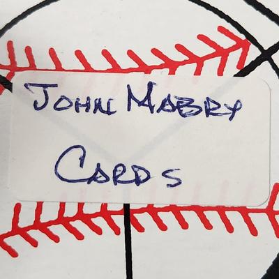 John Mabry Cardinals OMLB Signed Autographed Baseball In Collectors Case