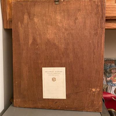 Fratelli Alinari Print On Wood of Psarro's Conversation