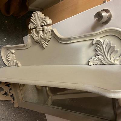 Large Vintage Decorative shelf with mirror