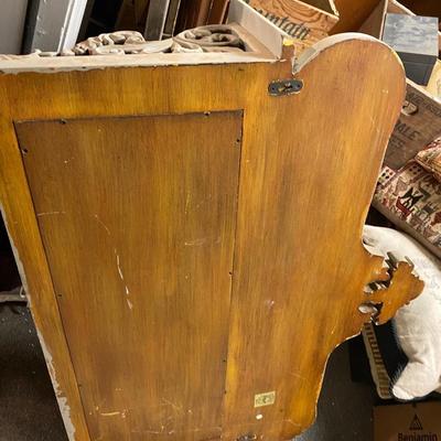 Large Vintage Decorative shelf with mirror