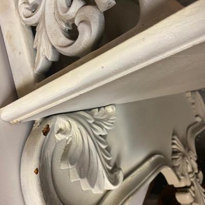 Large Vintage Decorative shelf with mirror