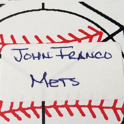 John Franco Mets OMLB Signed Autographed Baseball In Collectors Case