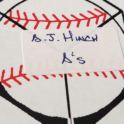 A. J. Hinch A's OMLB Signed Autographed Baseball In Collectors Case