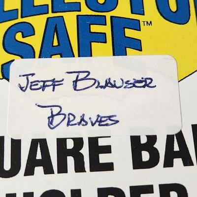 Jeff Blauser Braves OMLB Signed Autographed Baseball In Collectors Case