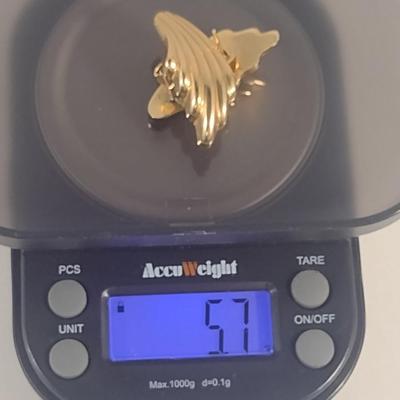 14 Karat Yellow Gold Post Earrings- Approx 5.7 Grams (#20)