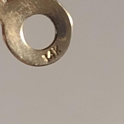 14 Karat Yellow Gold Post Earrings- Approx 5.7 Grams (#20)