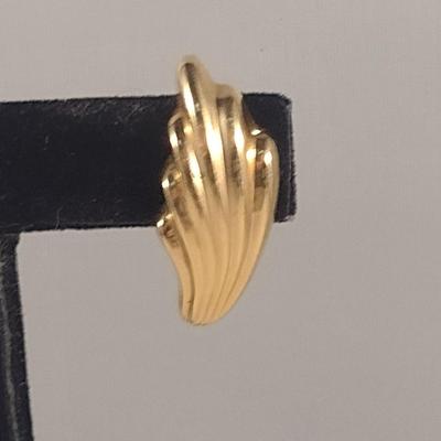 14 Karat Yellow Gold Post Earrings- Approx 5.7 Grams (#20)