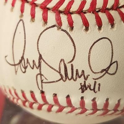 Tony Saunders Marlins OMLB Signed Autographed Baseball In Collectors Case