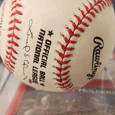 Bill Virdon Pirates OMLB Signed Autographed Baseball In Collectors Case