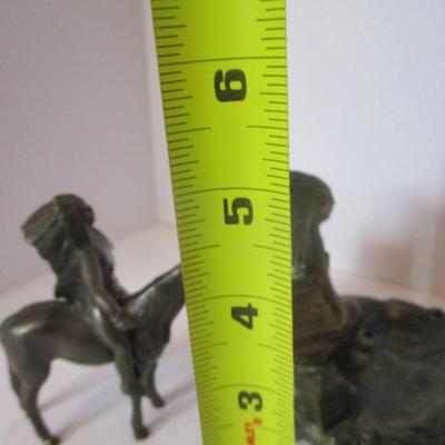Appeal To The Great Spirit Bronze Native American Figure Metal & Native American Incense Burner