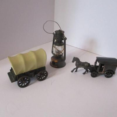 Horse & Buggy Wagon & Lantern Pencil Sharpeners