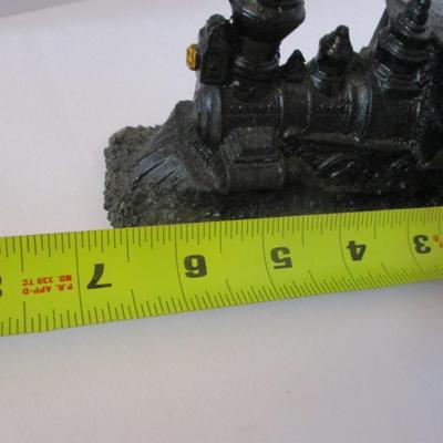 Handcrafted Black Coal Train Engine With Gem For Front Light Ansted WV